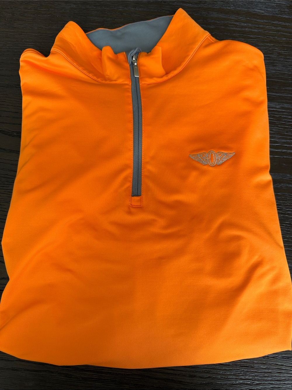 Olympic Club Carnoustie Performance Athletic Jacket - Gray with Orange Accent